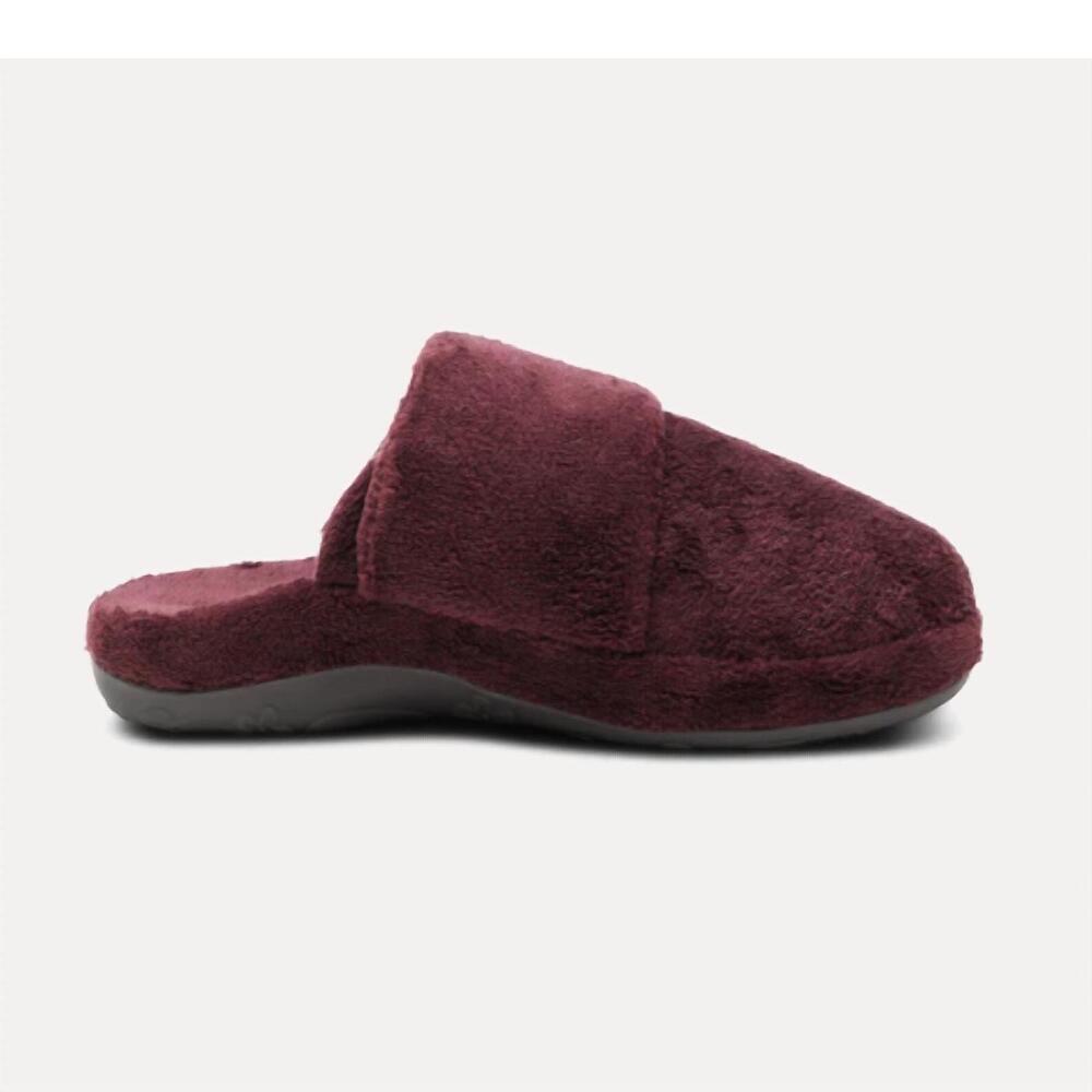 NEW AETREX women's mandy slippers in wine